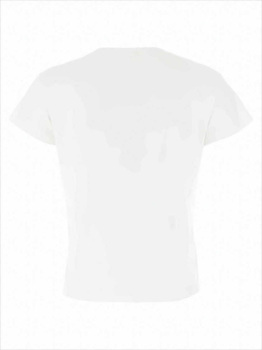 Short-Sleeved Cotton T-Shirt with Signature Patch