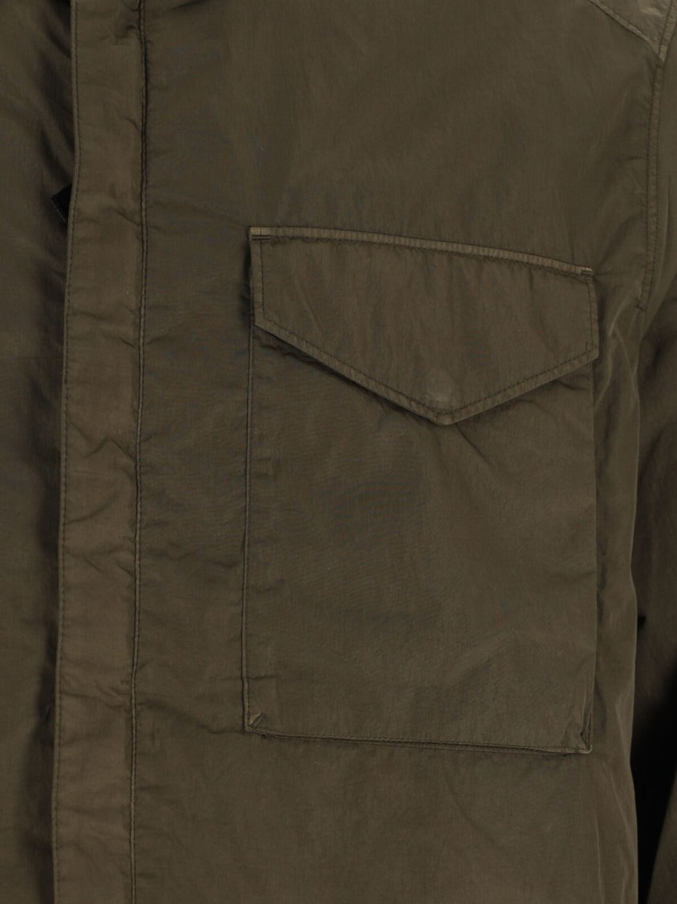 Logo Shirt Jacket – Green