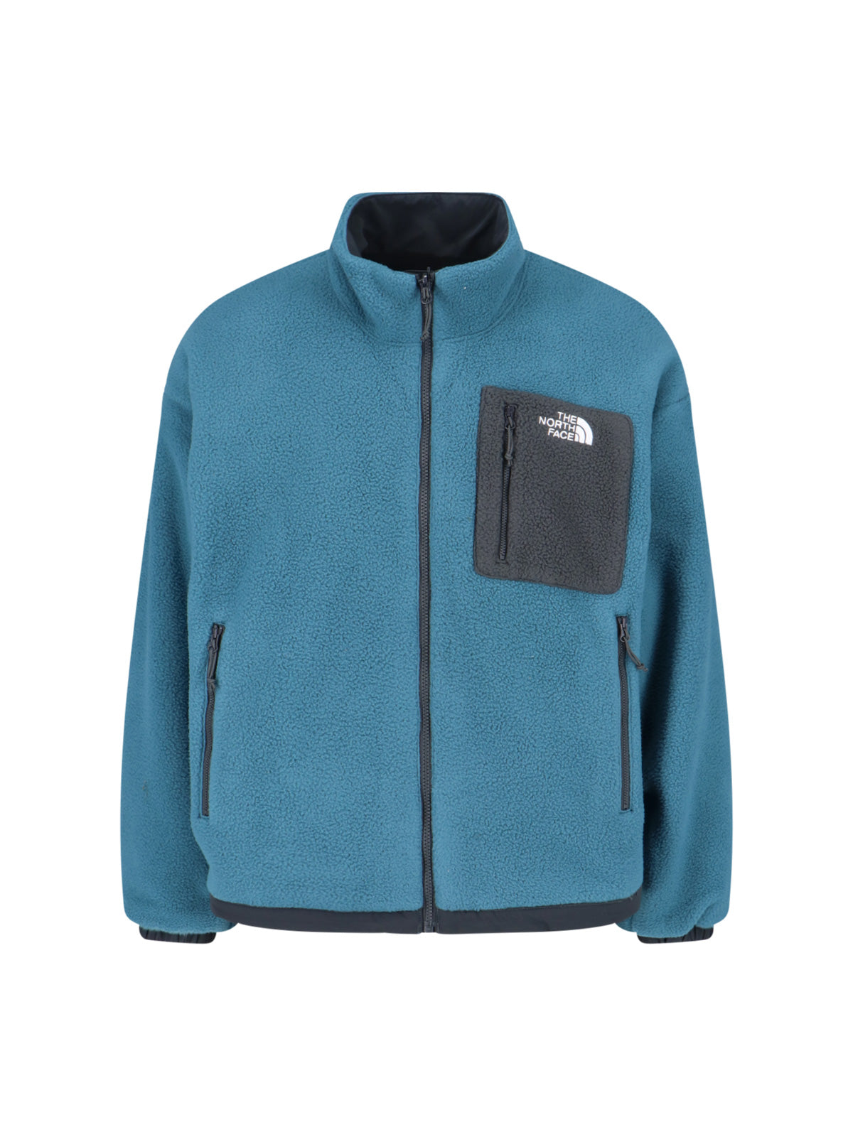 Reversible Fleece Jacket with Contrasting Details