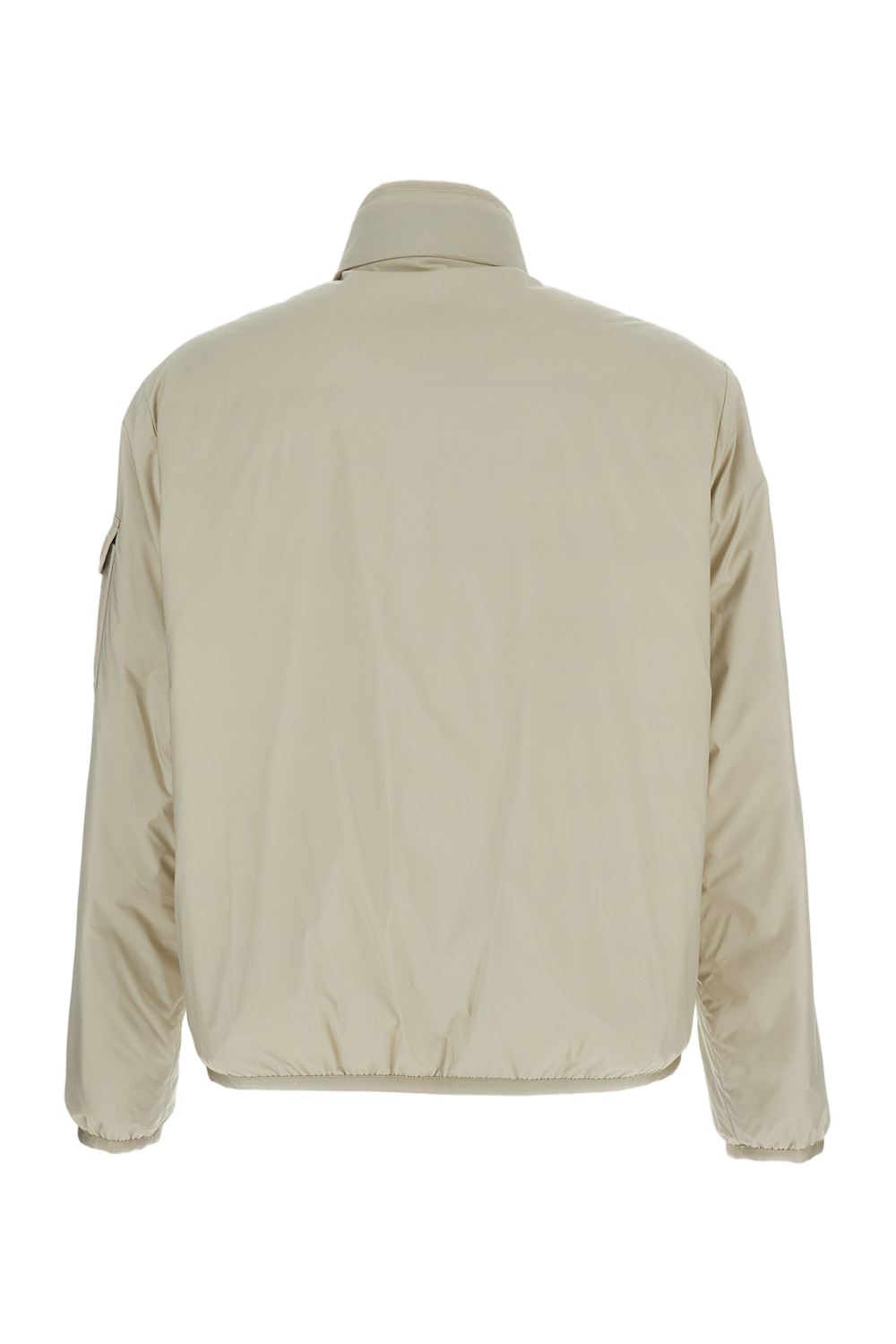Crisp White Jacket with Front Zipper