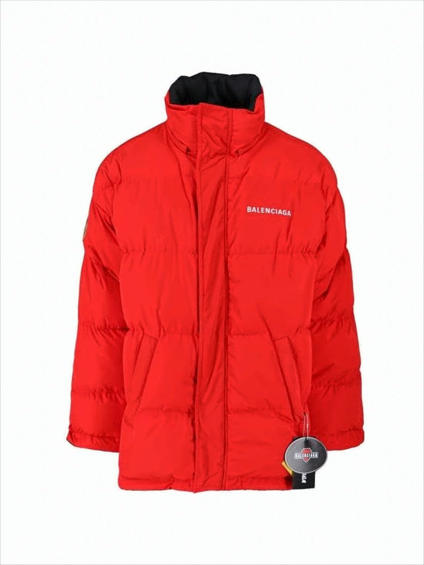 Down Jacket with Detachable Fur-Trimmed Hood