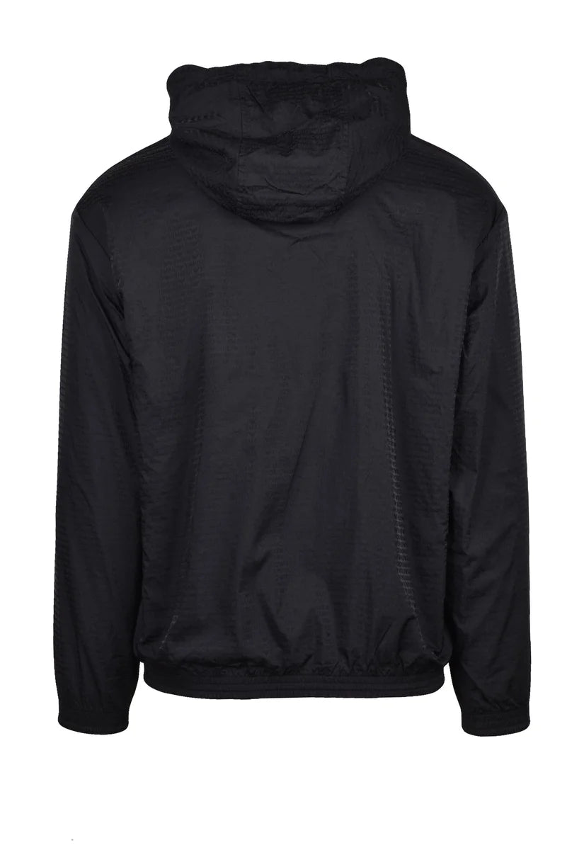 Cotton Elastane Zip Sweatshirt - Black