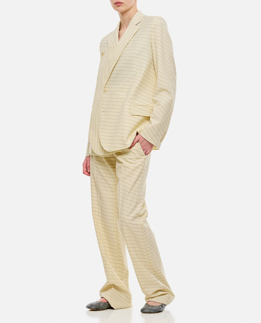 Front Pocket Straight Trousers