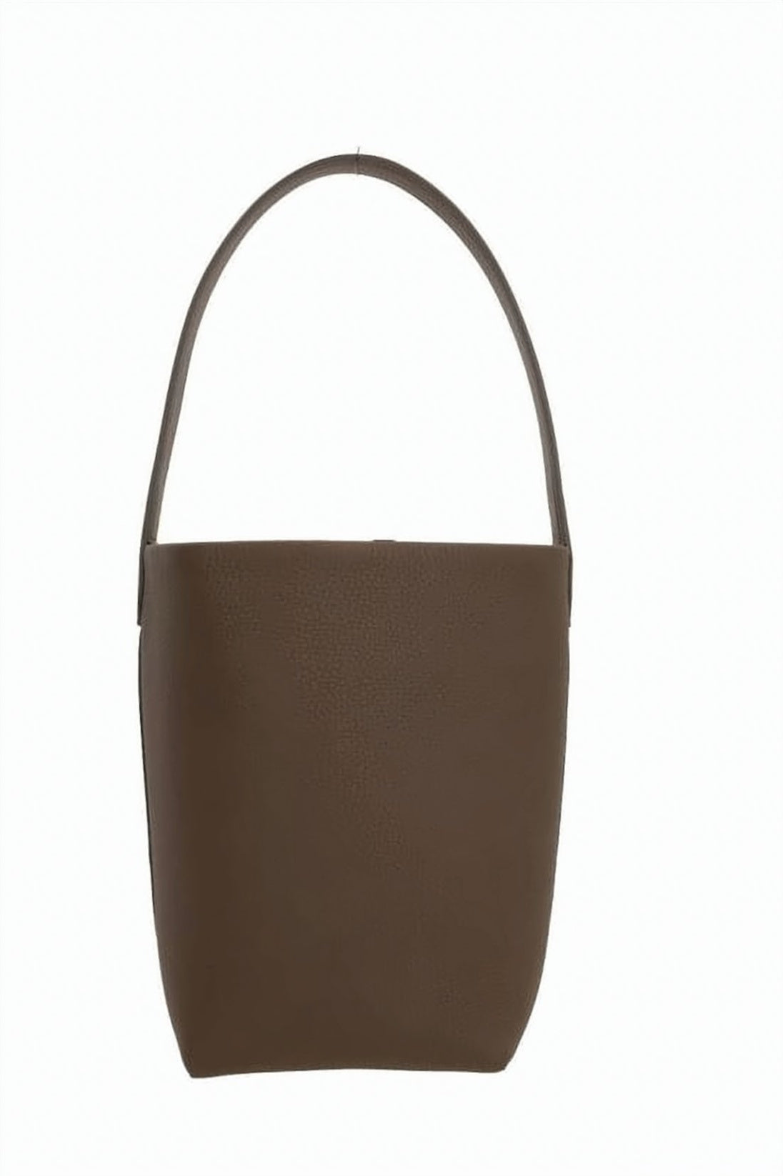 Textured Calf Leather Tote Bag with Embossed Branding