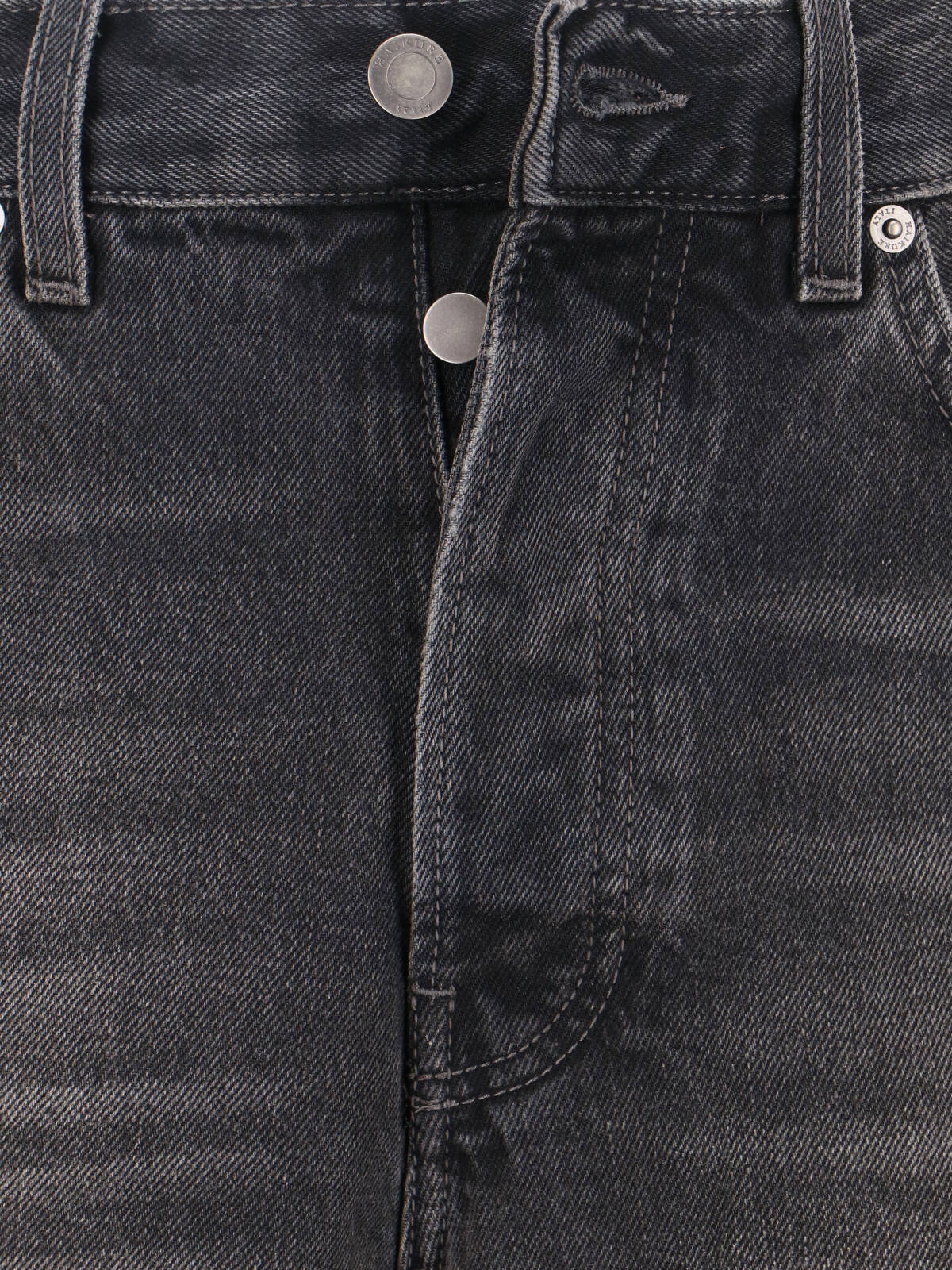 Black Logan Wide-Leg Cotton Denim Jeans