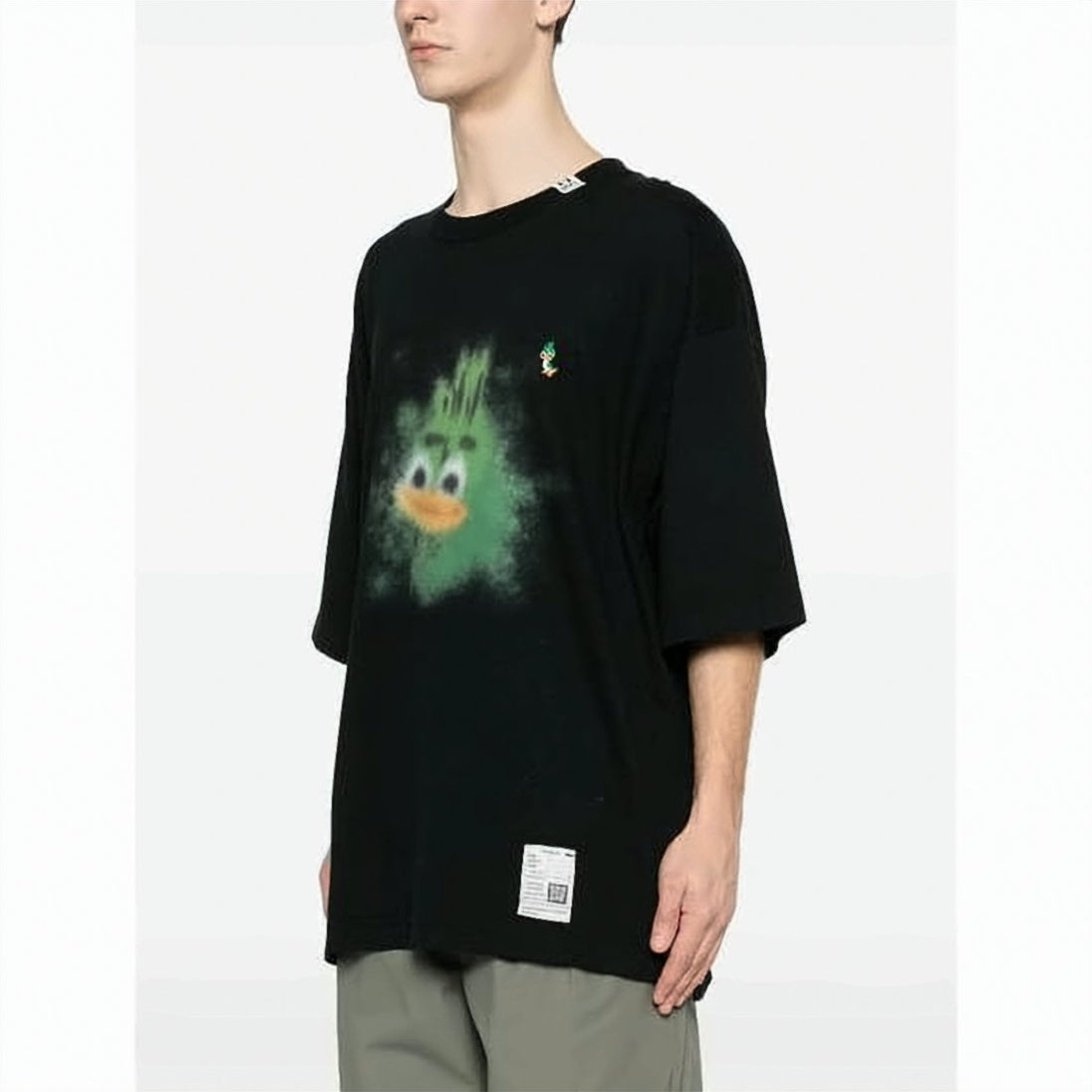 Oversized Short-Sleeve T-Shirt with Cartoon Graphic