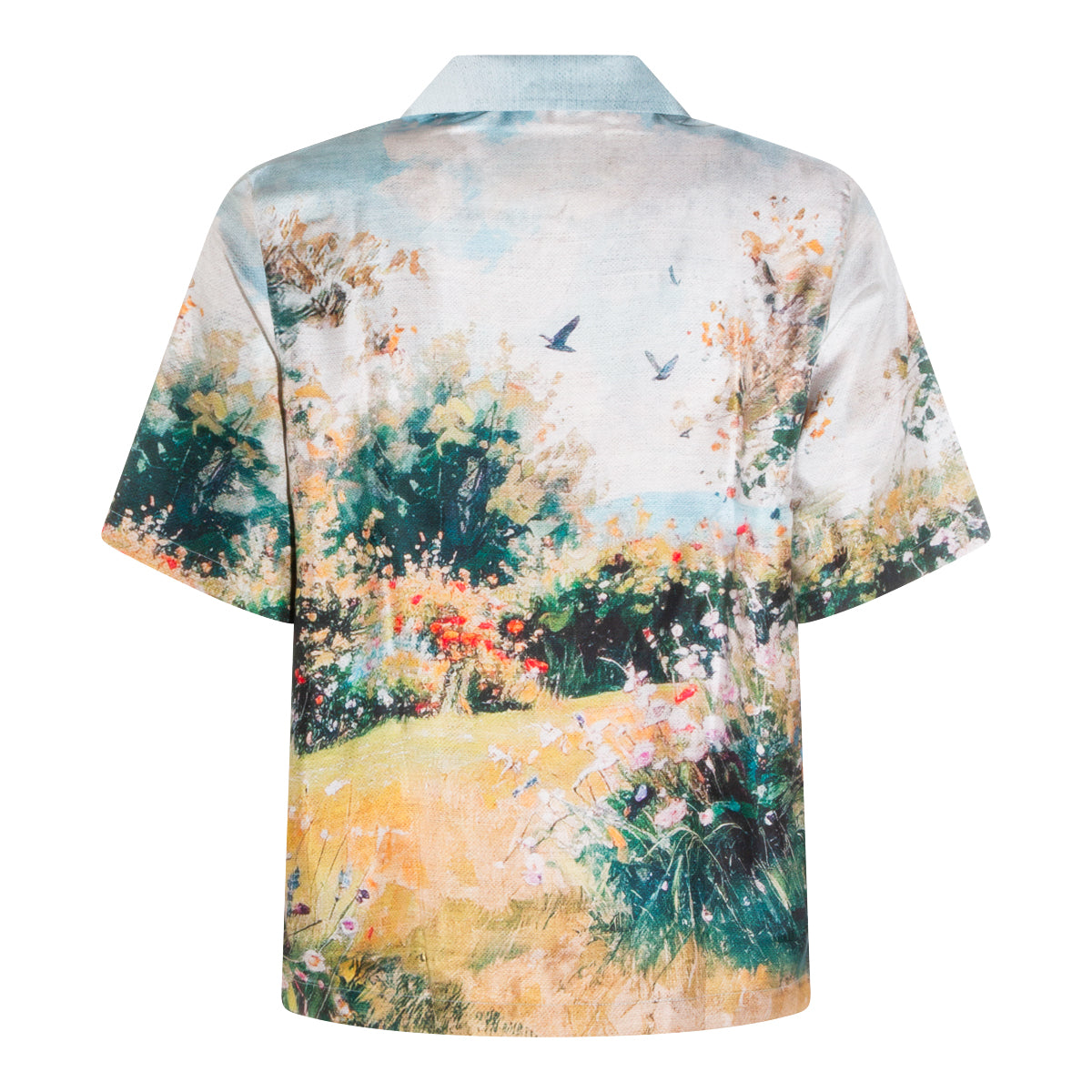 Multi Silk Printed Shirt