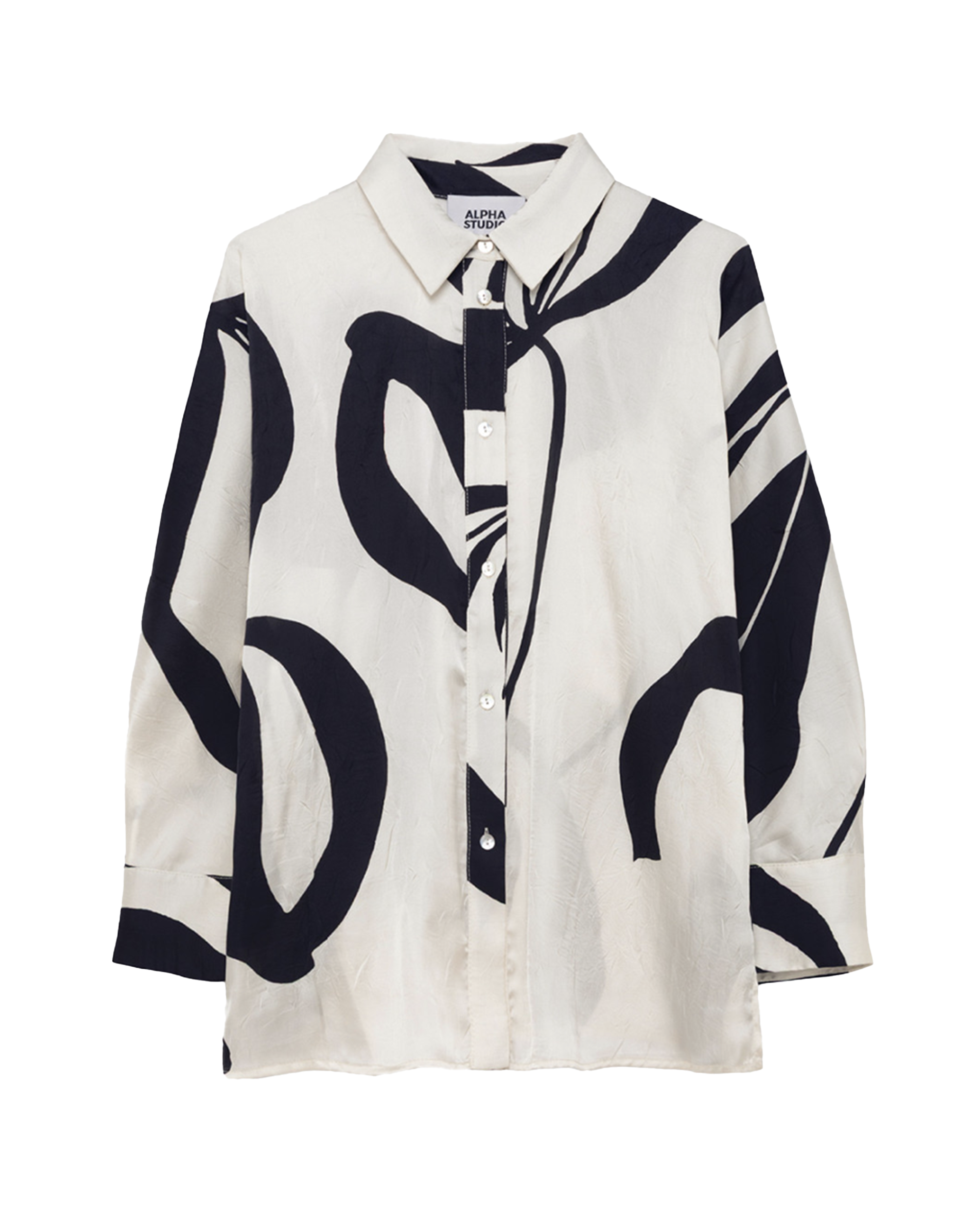 Crickle Flower Kimono Shirt