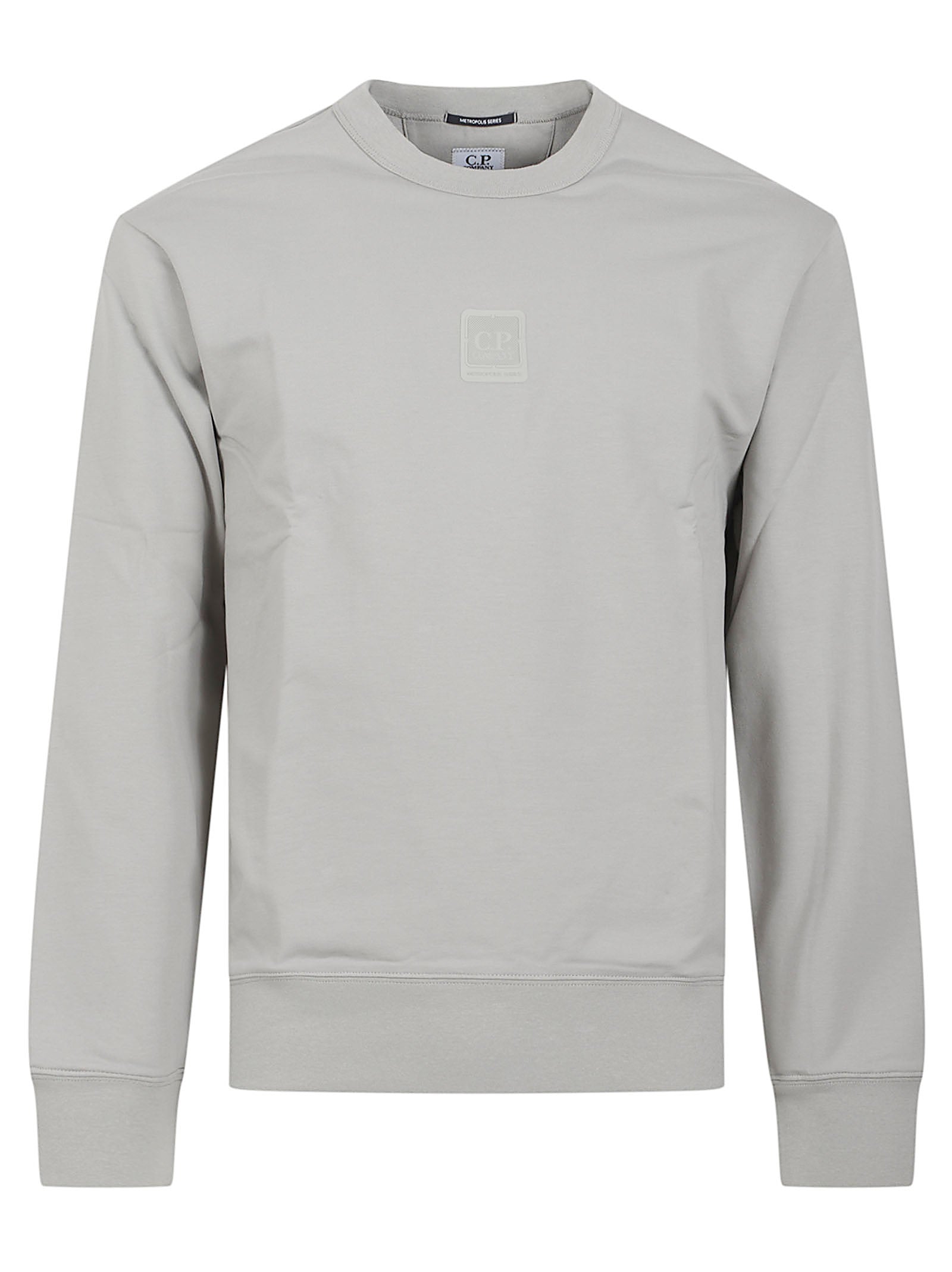 Light Grey Minimalist Crew Neck Sweater