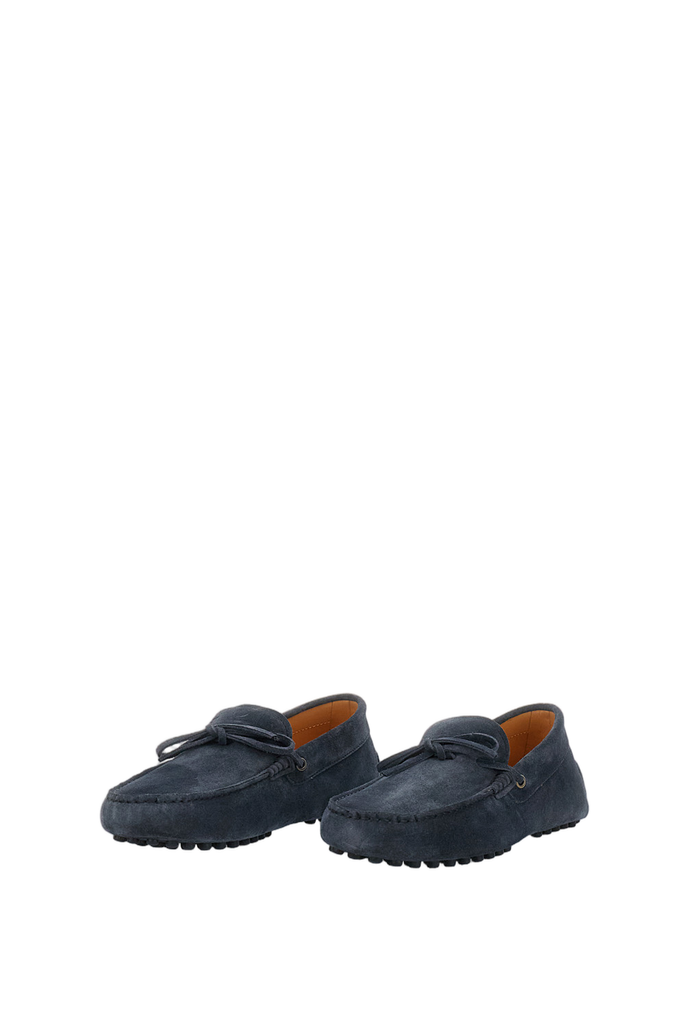 Blue Gommino Nubuck Loafers