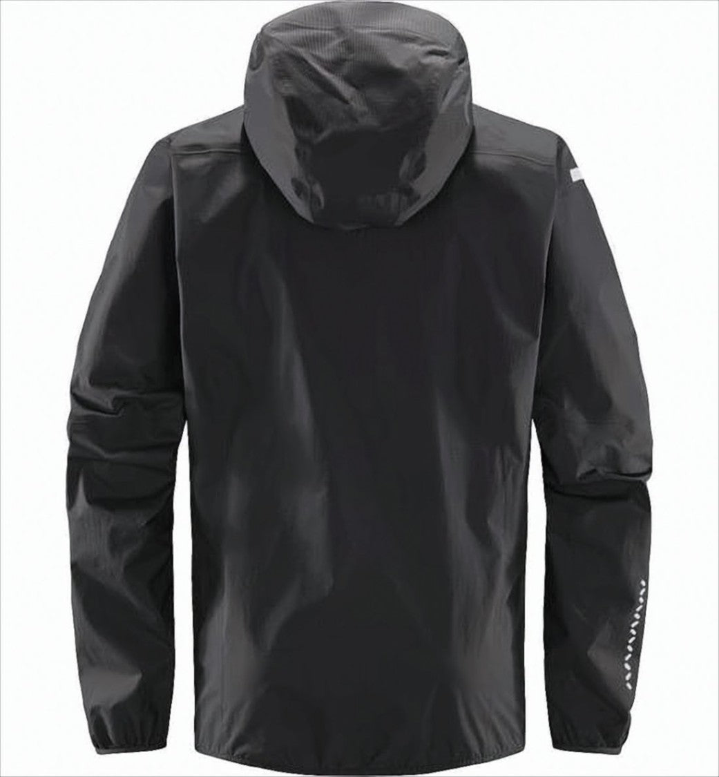 Black Padded Jacket with Zippered Chest Pockets