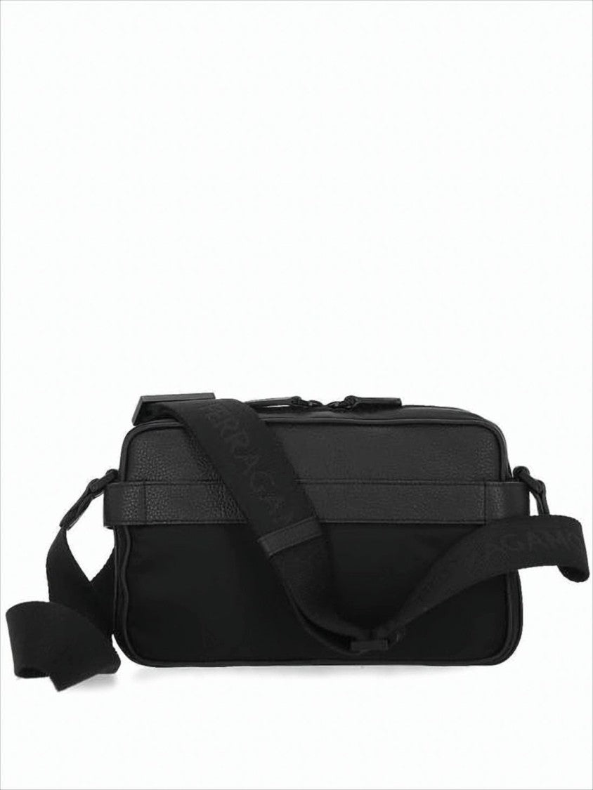 Rectangular Calf Leather Crossbody Bag with Adjustable Strap