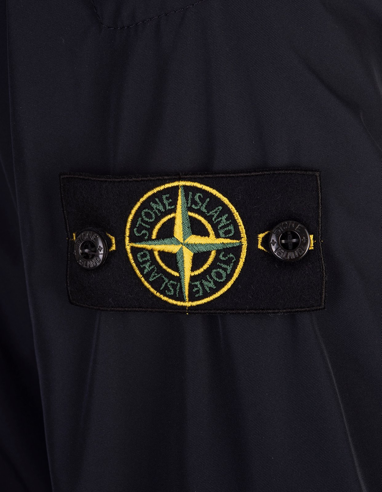 Hooded Blue Polyester Jacket