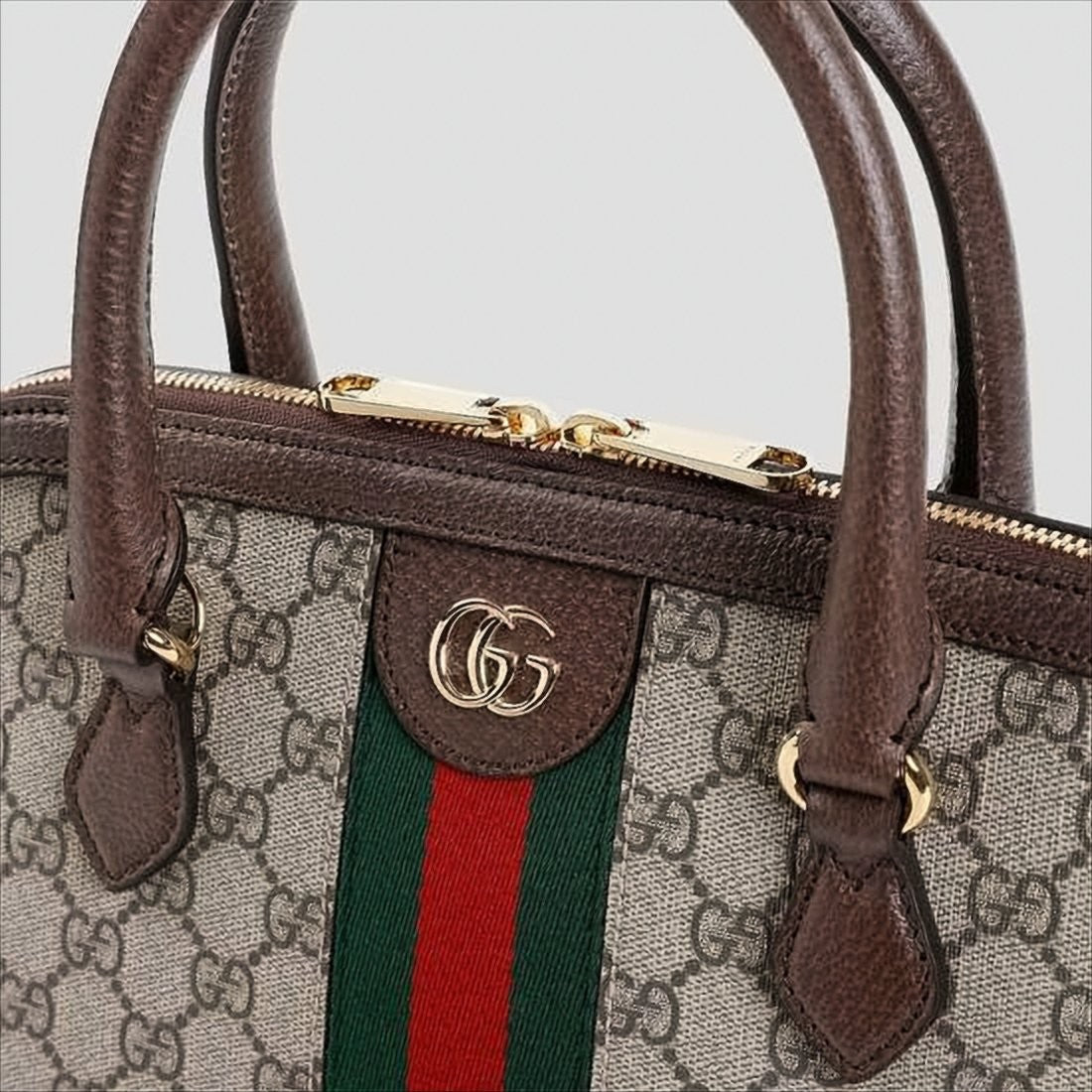 Structured Monogram Canvas Tote Bag