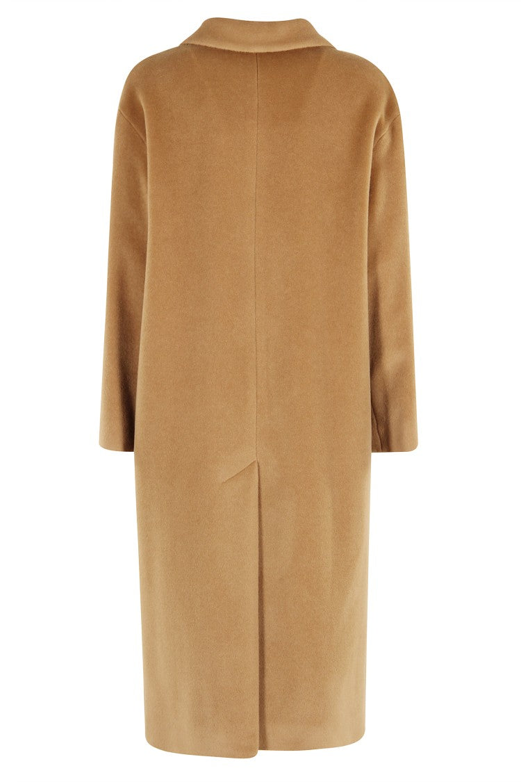 Beige Wool Overfit Coat