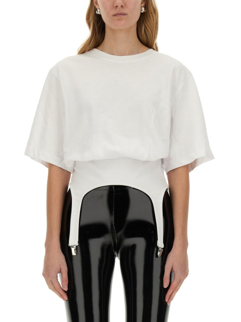 T-Shirt With Stylish Suspenders