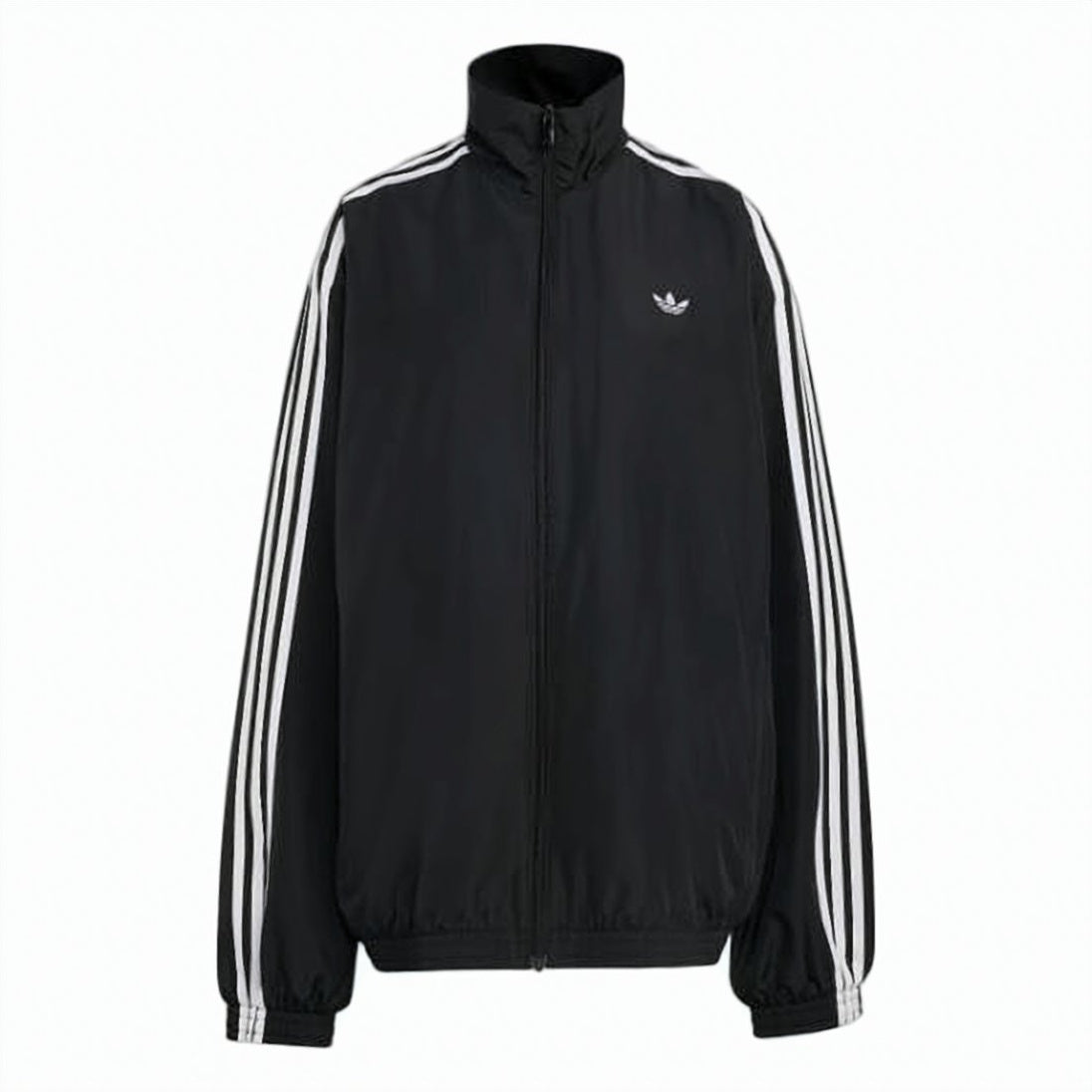 Black Synthetic Leather Jacket