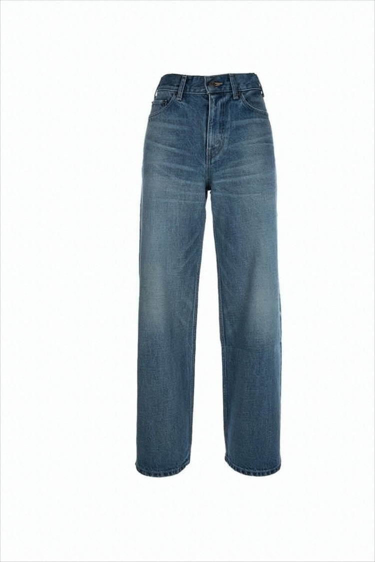 Classic Straight-Leg Denim Pants