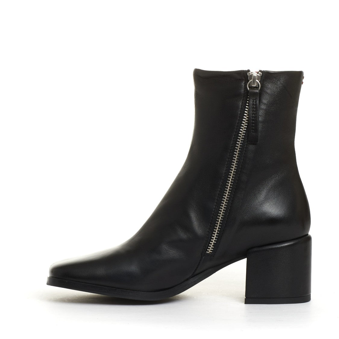 Stivaletto Pelle Nera Tacco 60 Mm
