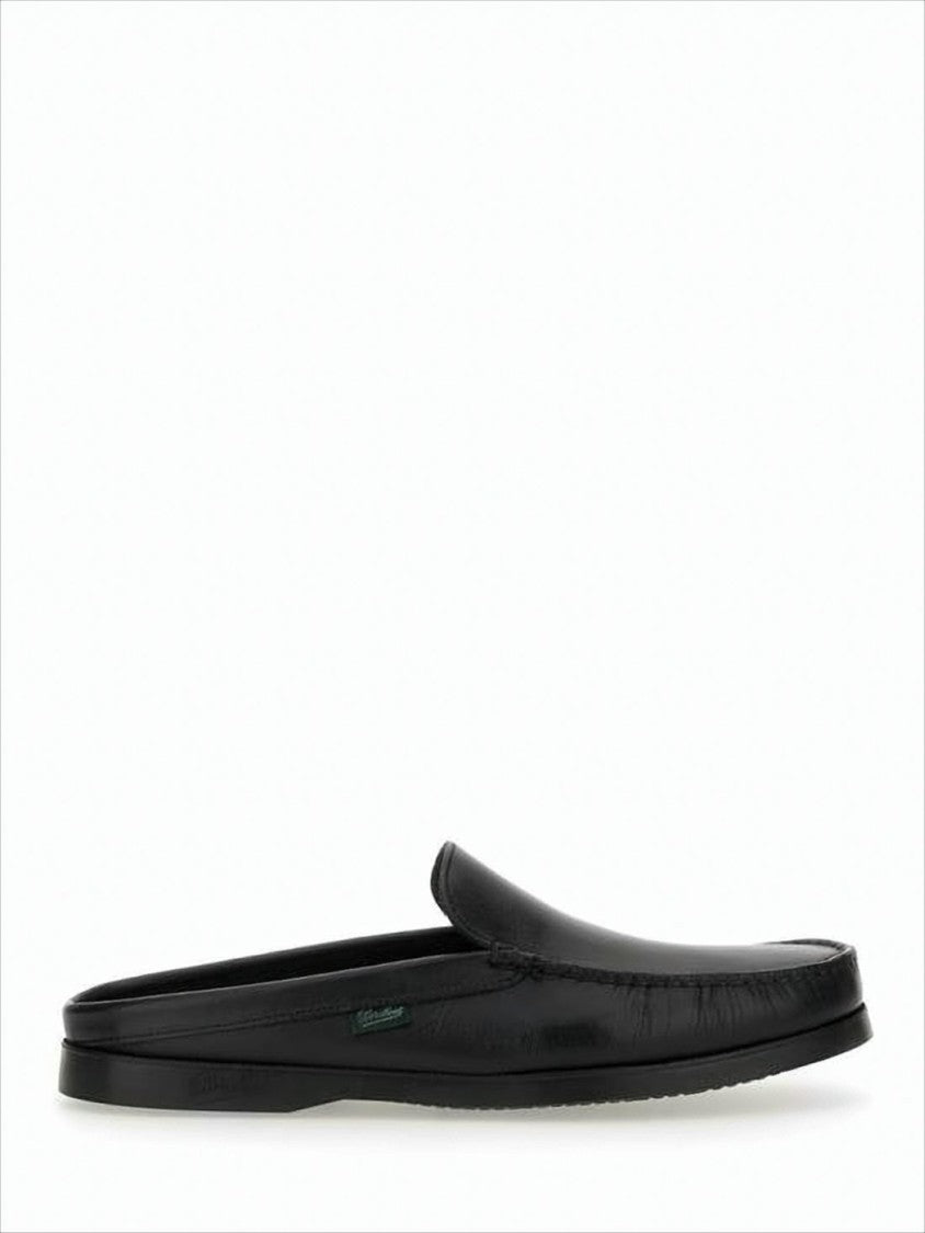 Smooth Calf Leather Slip-On Loafers with Mule Silhouette