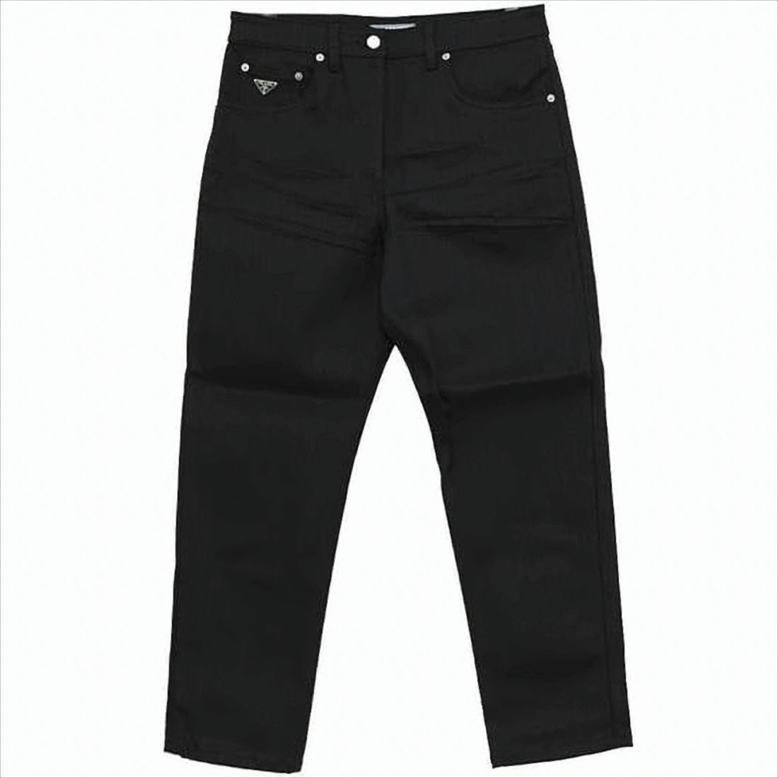 Tailored High-Waist Denim Pants With Classic Five-Pocket Styling