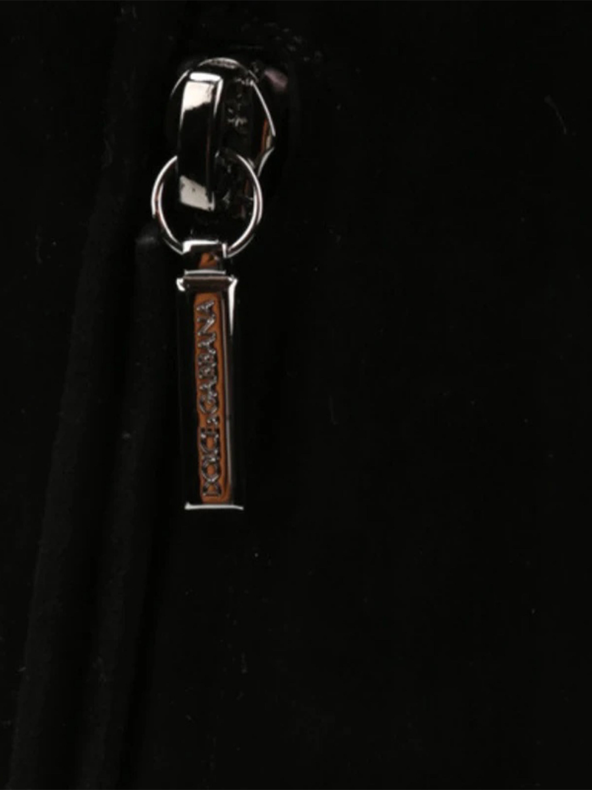 Tall Black Leather Decorative Buckle Boots