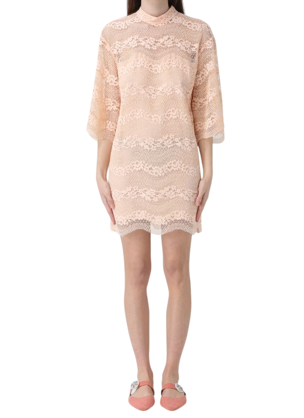 Macramè Lace 3/4 Sleeve Dress