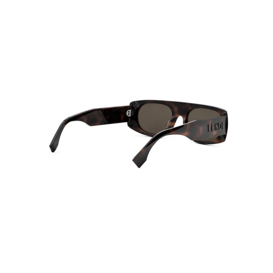 Fe40169i Rectangular Tortoiseshell Sunglasses