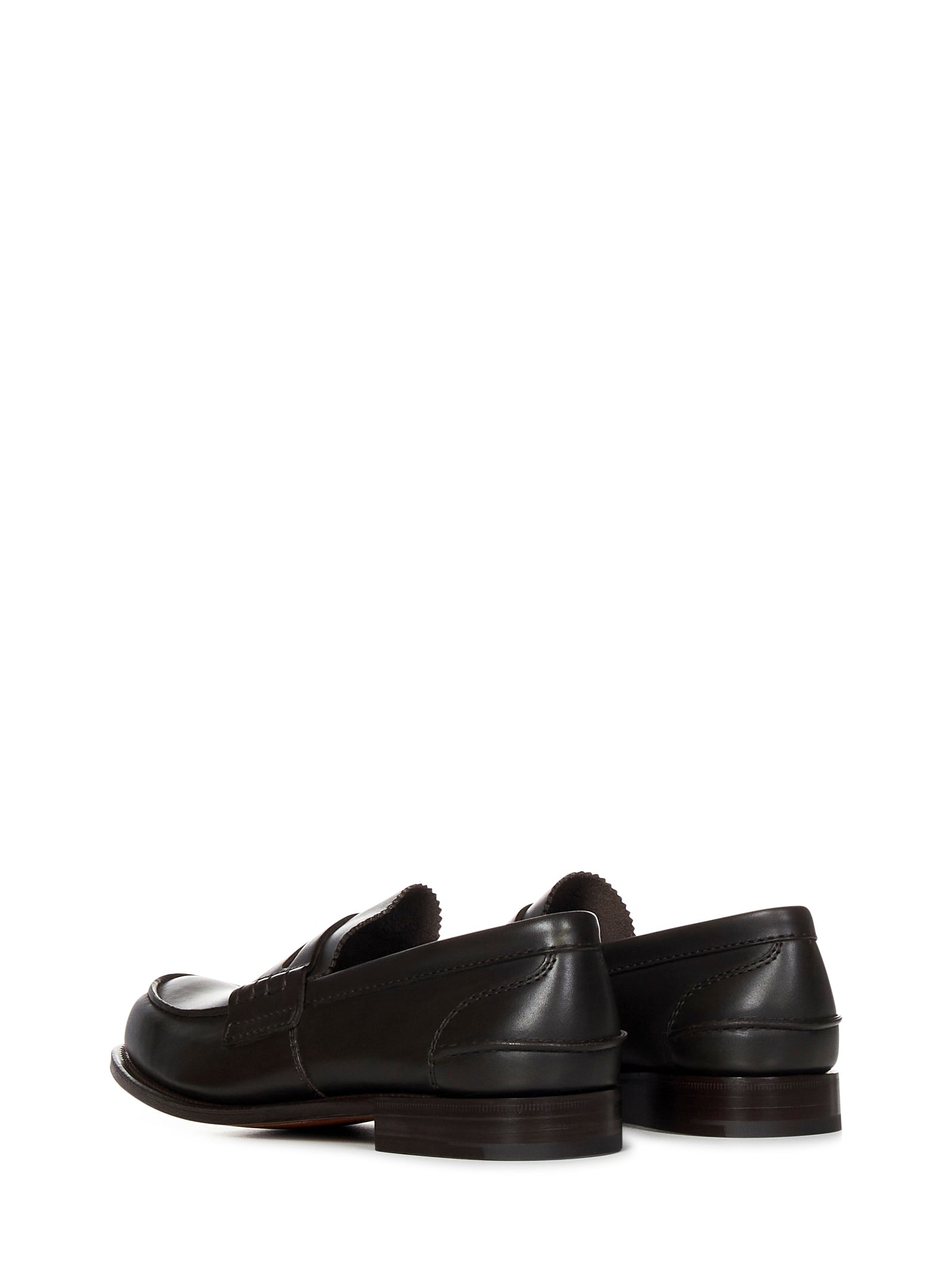 Pembrey Brown Calf Leather College Loafers