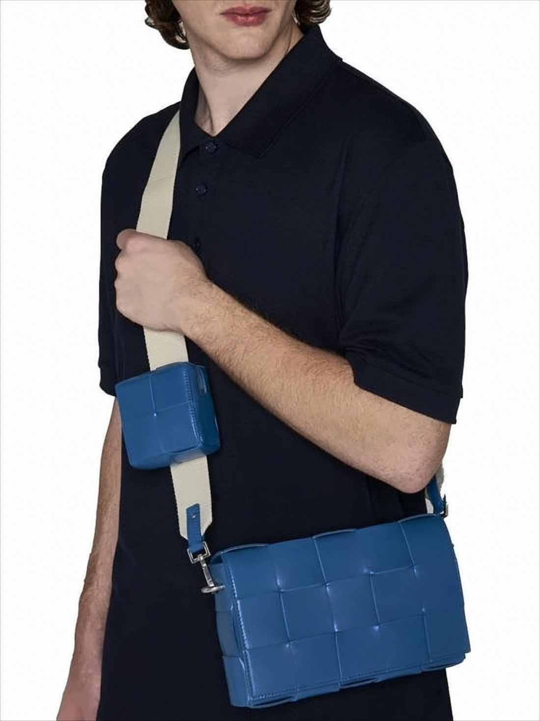 Woven Calf Leather Clutch