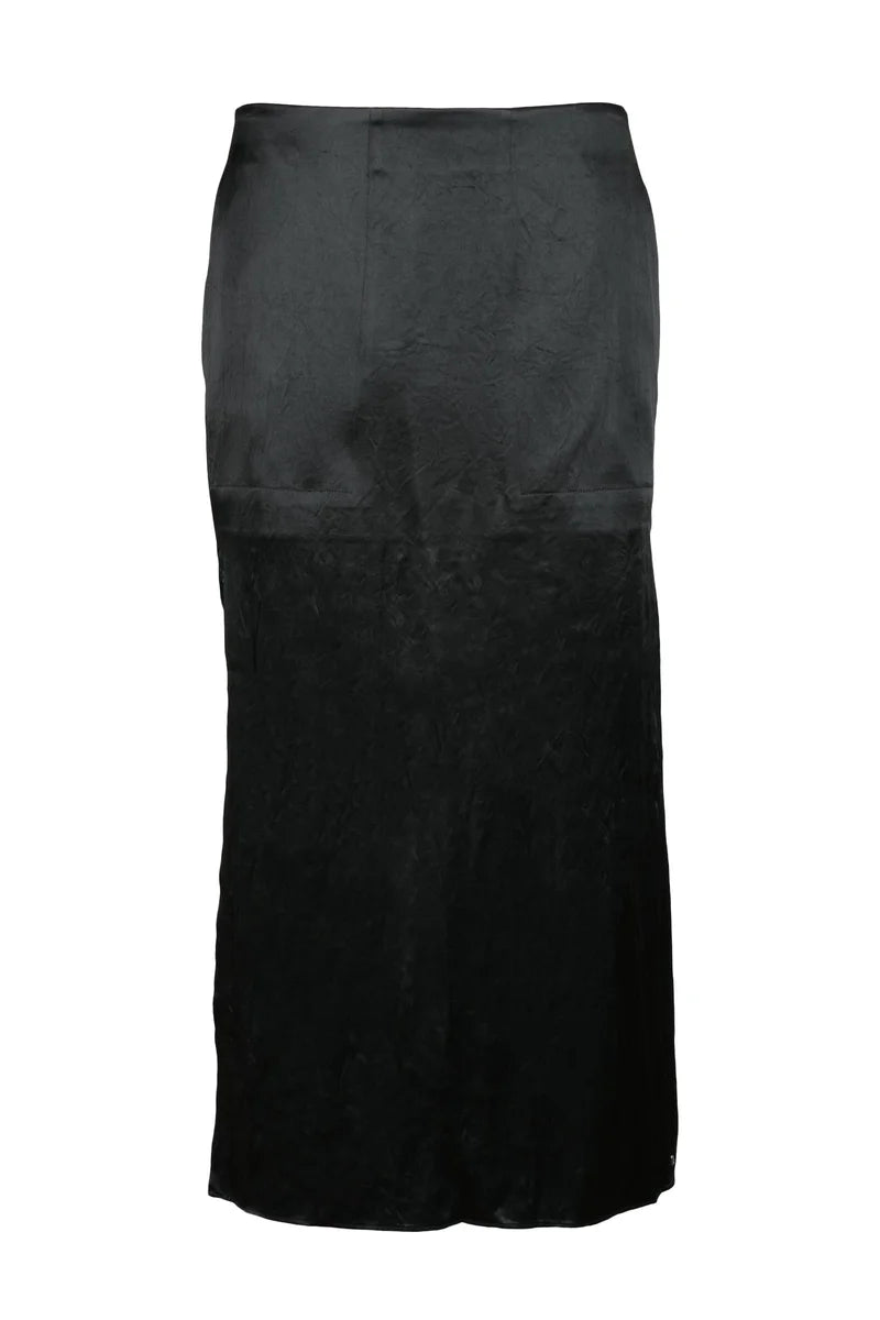 Fluid Black Maxi Skirt