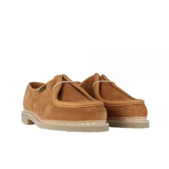 Moccasin-Style Suede Loafers with Rubber Sole