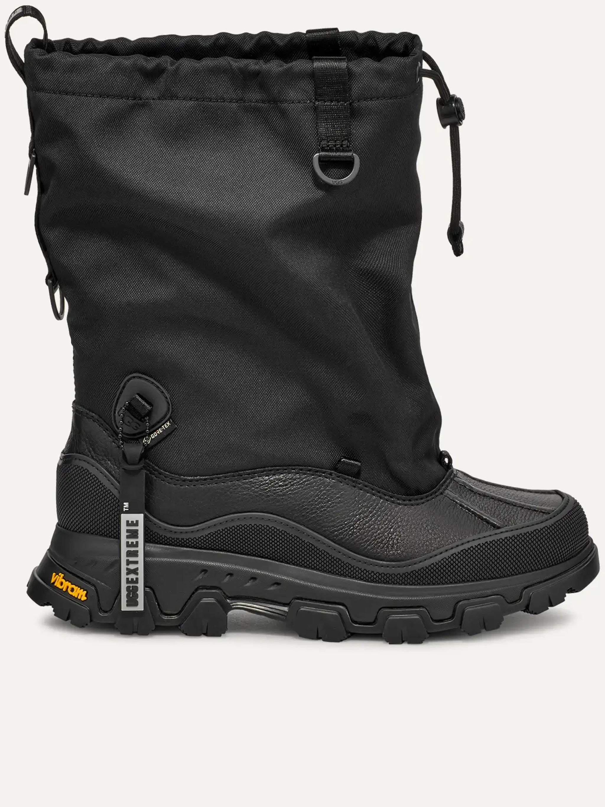 Black Metropeak High-Top Rugged Boots