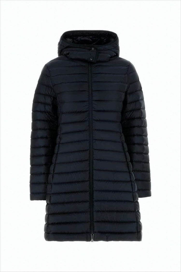 Quilted Down Jacket with Hooded Design