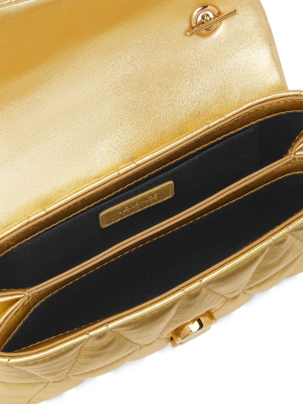 Quilted Gold Lambskin Bag
