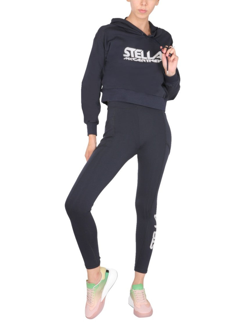 Fitted Black Leggings With Elastic Waist