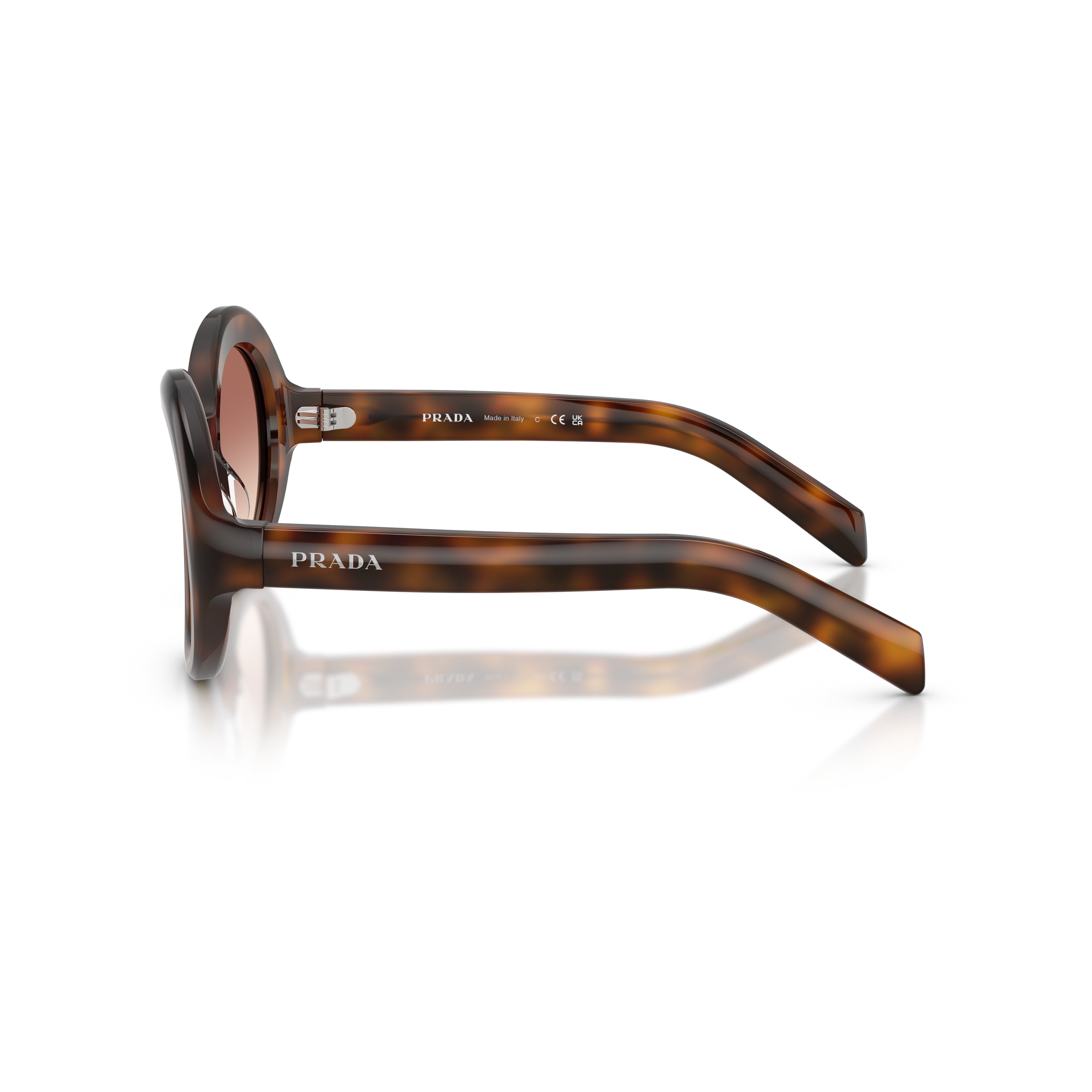 0pr D08su Large Round Tortoiseshell Sunglasses