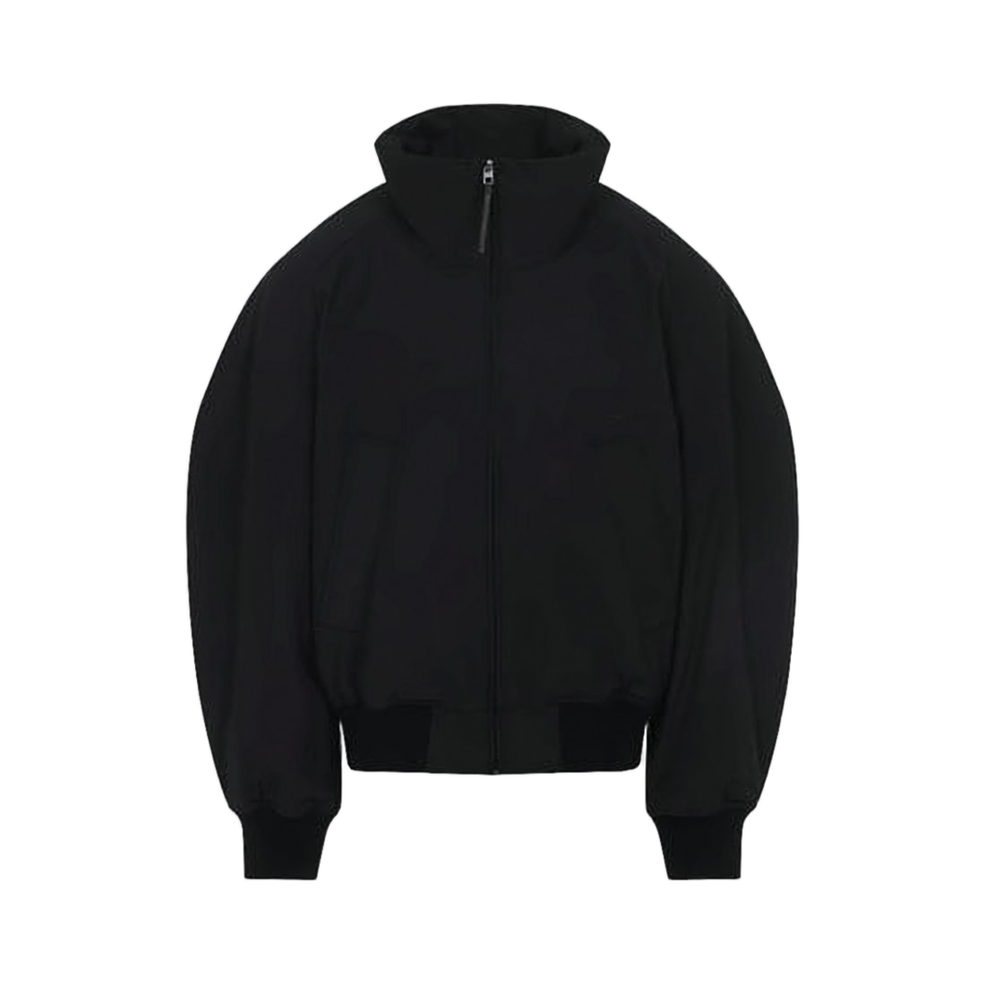 Zip-Up Knit with High Collar