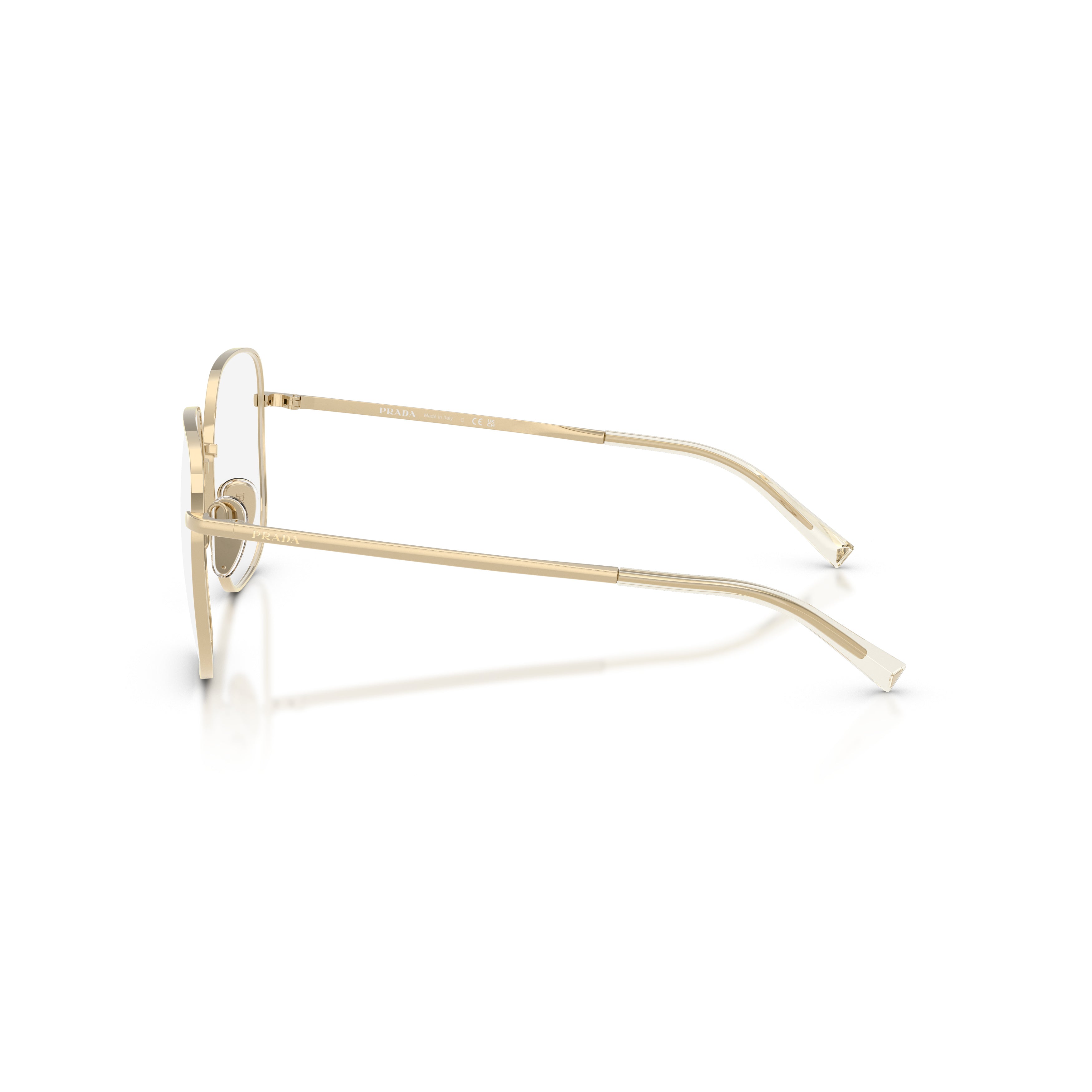 0pr A59v Square Metal Frame Eyeglasses