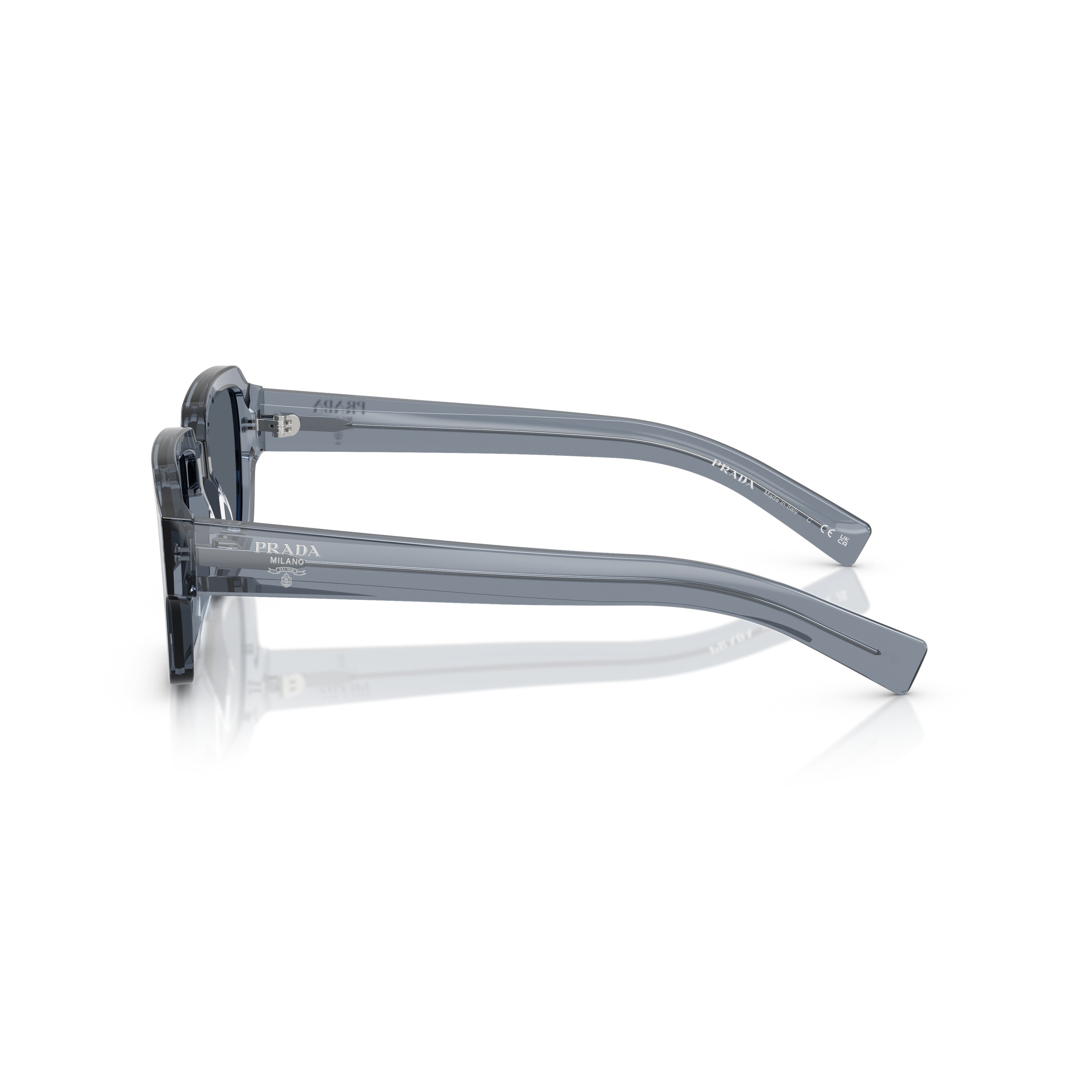 Rectangular Acetate Sunglasses with Dark Tinted Lenses