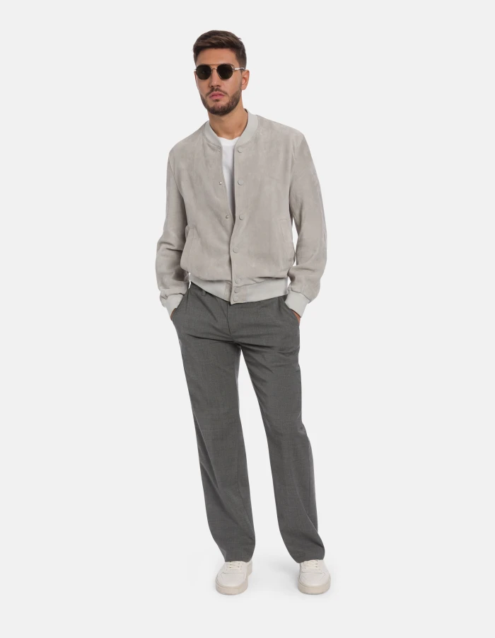Soft Suede Jacket and Relaxed Fit