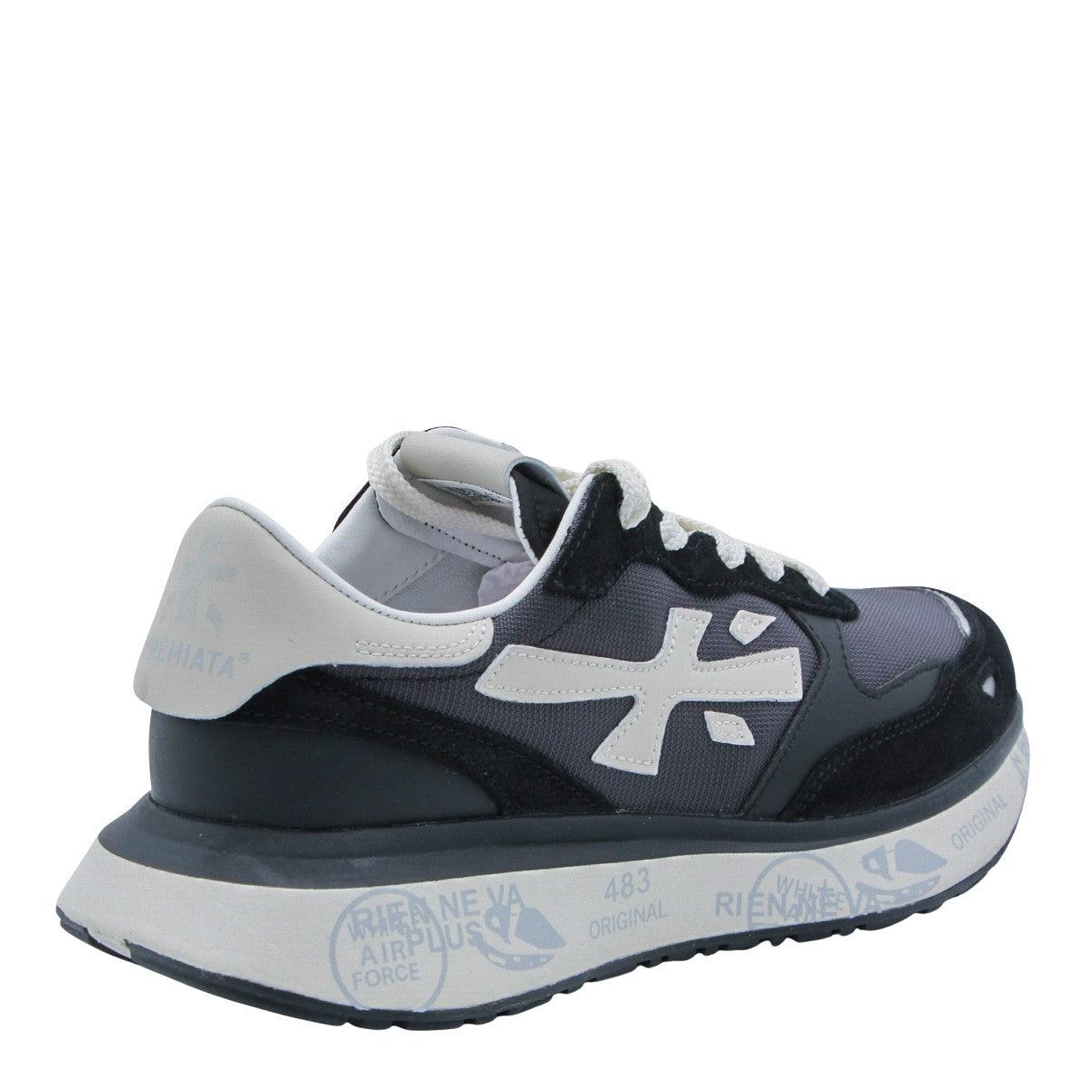 Distinctive Blue Sneakers with Suede