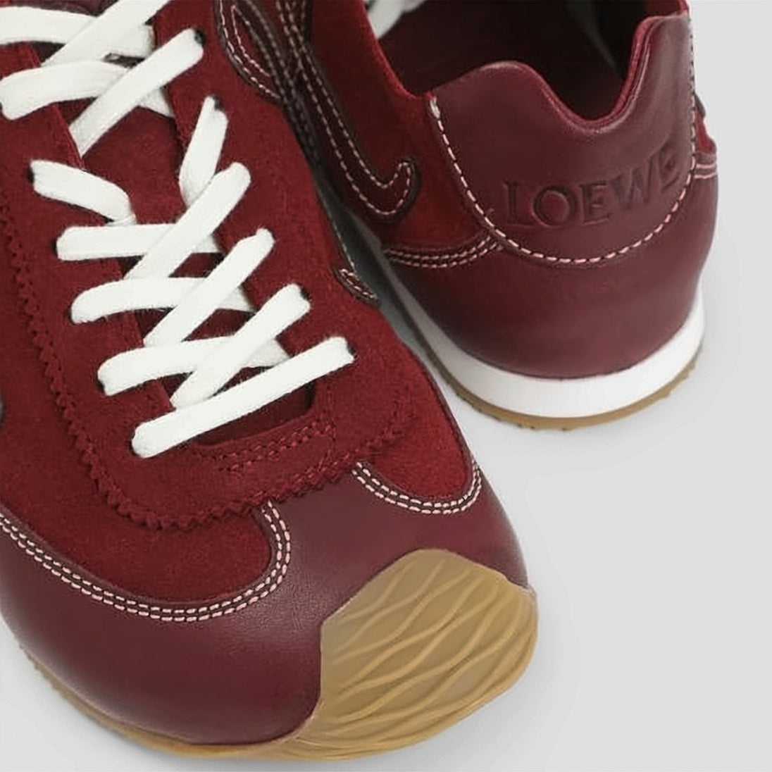 Sleek Burgundy Sneakers