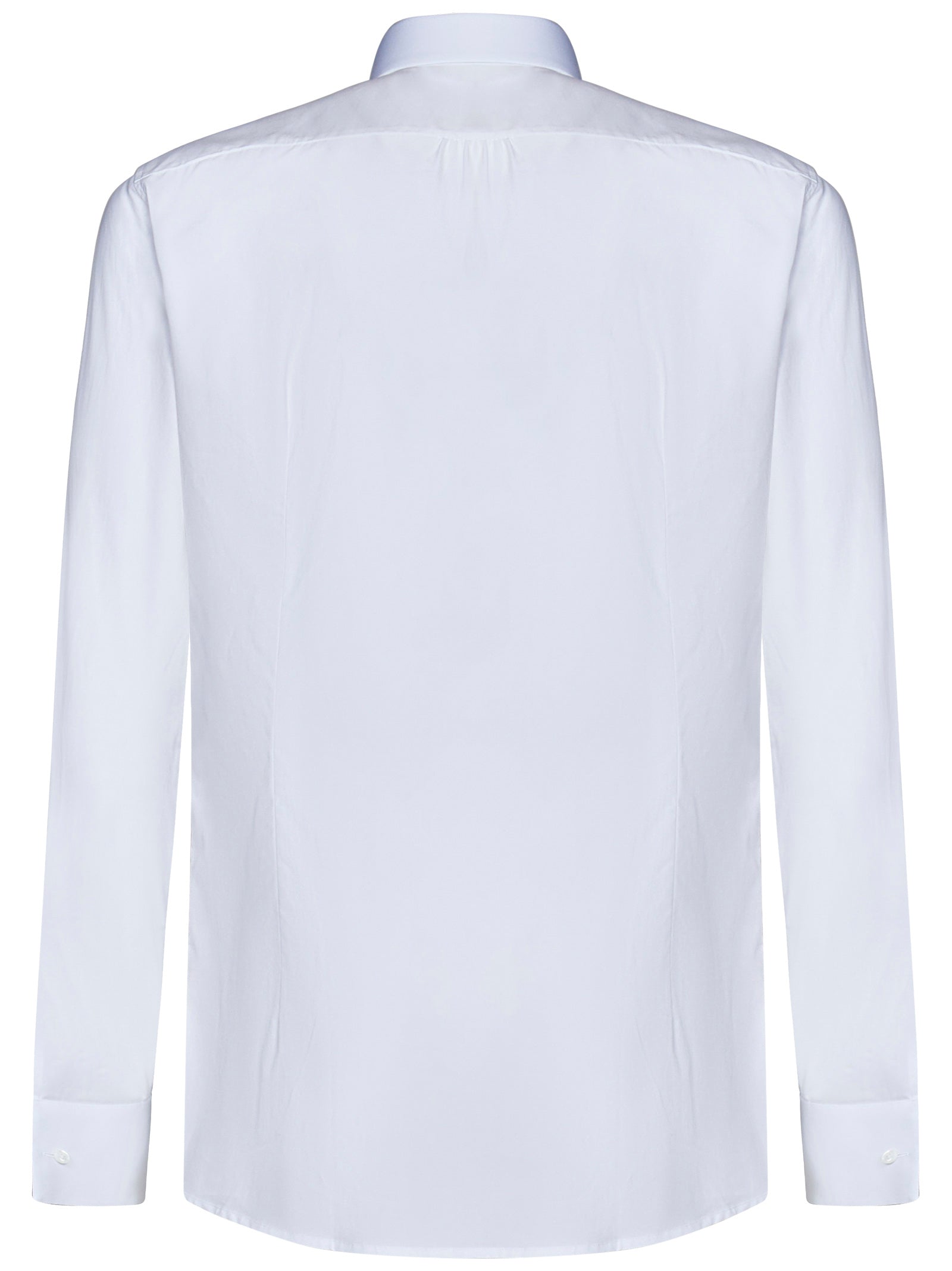 White Stretch Cotton Poplin Tuxedo