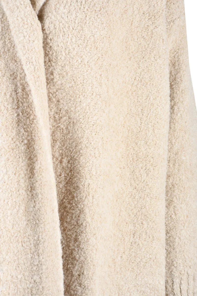 Maxi Cardigan Merino Wool Alpaca - White