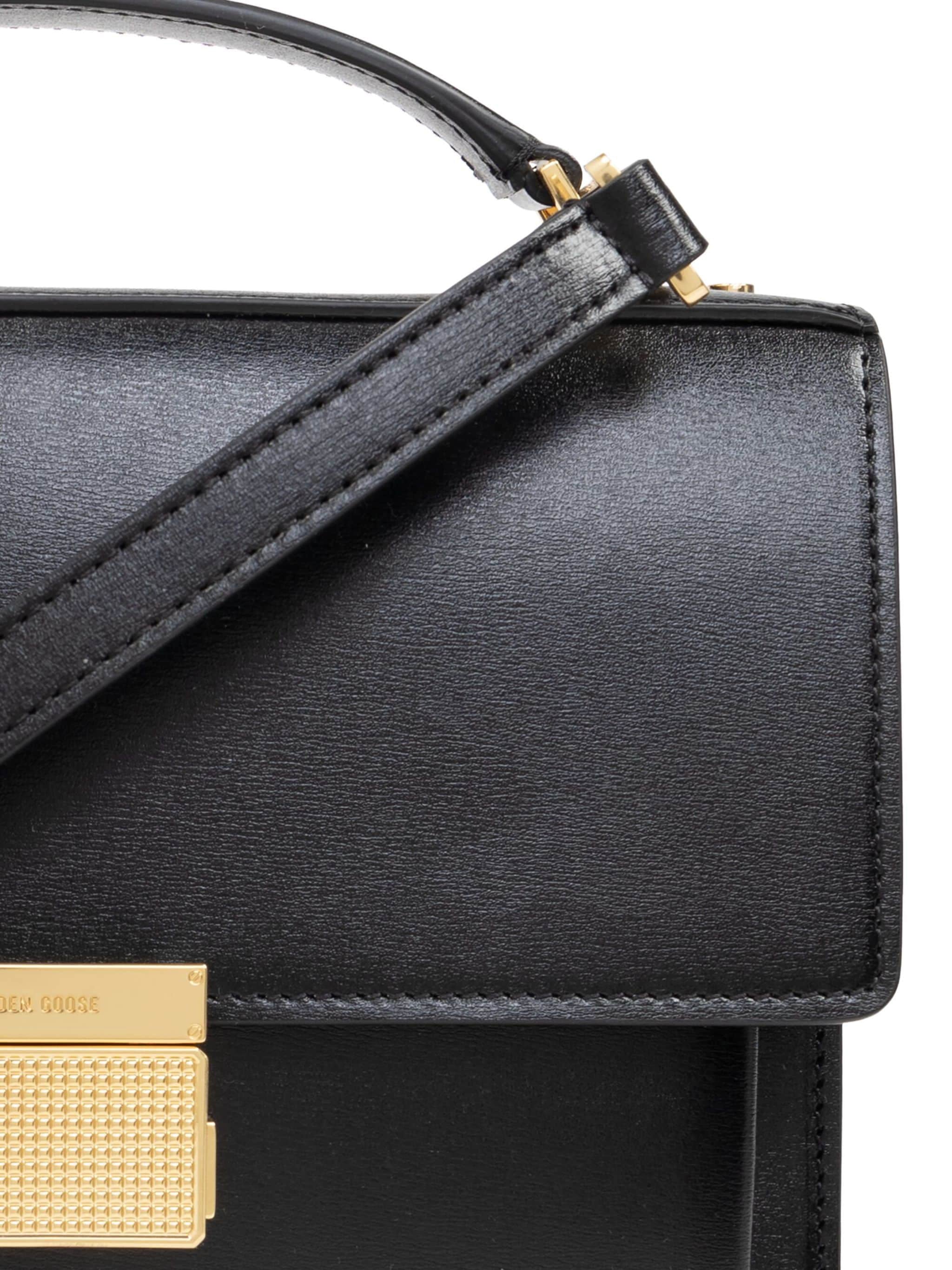 Venezia Bag Black Palmellato Leather Handbag
