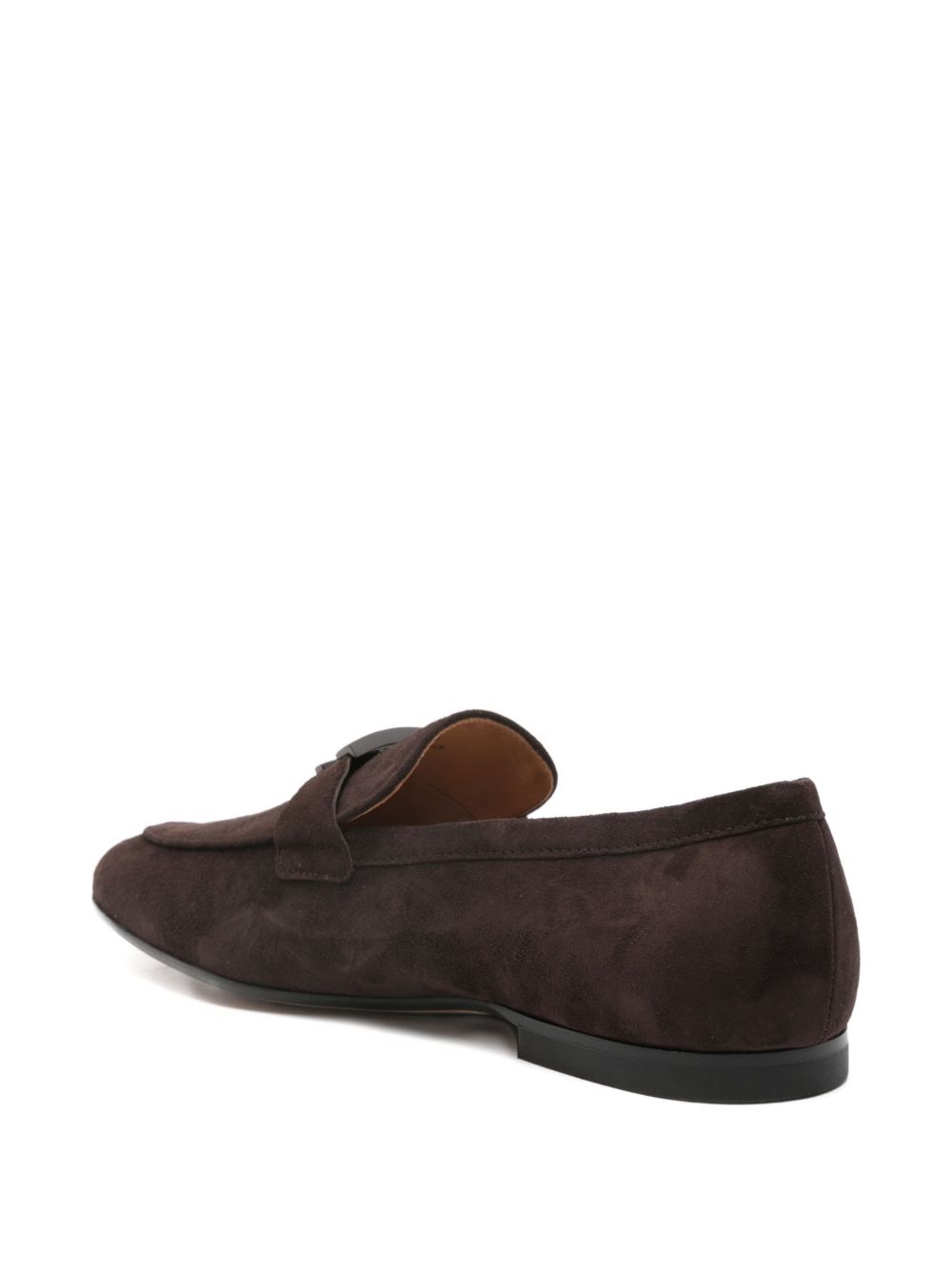 Slip-On Brown Calf Suede Flat Shoes