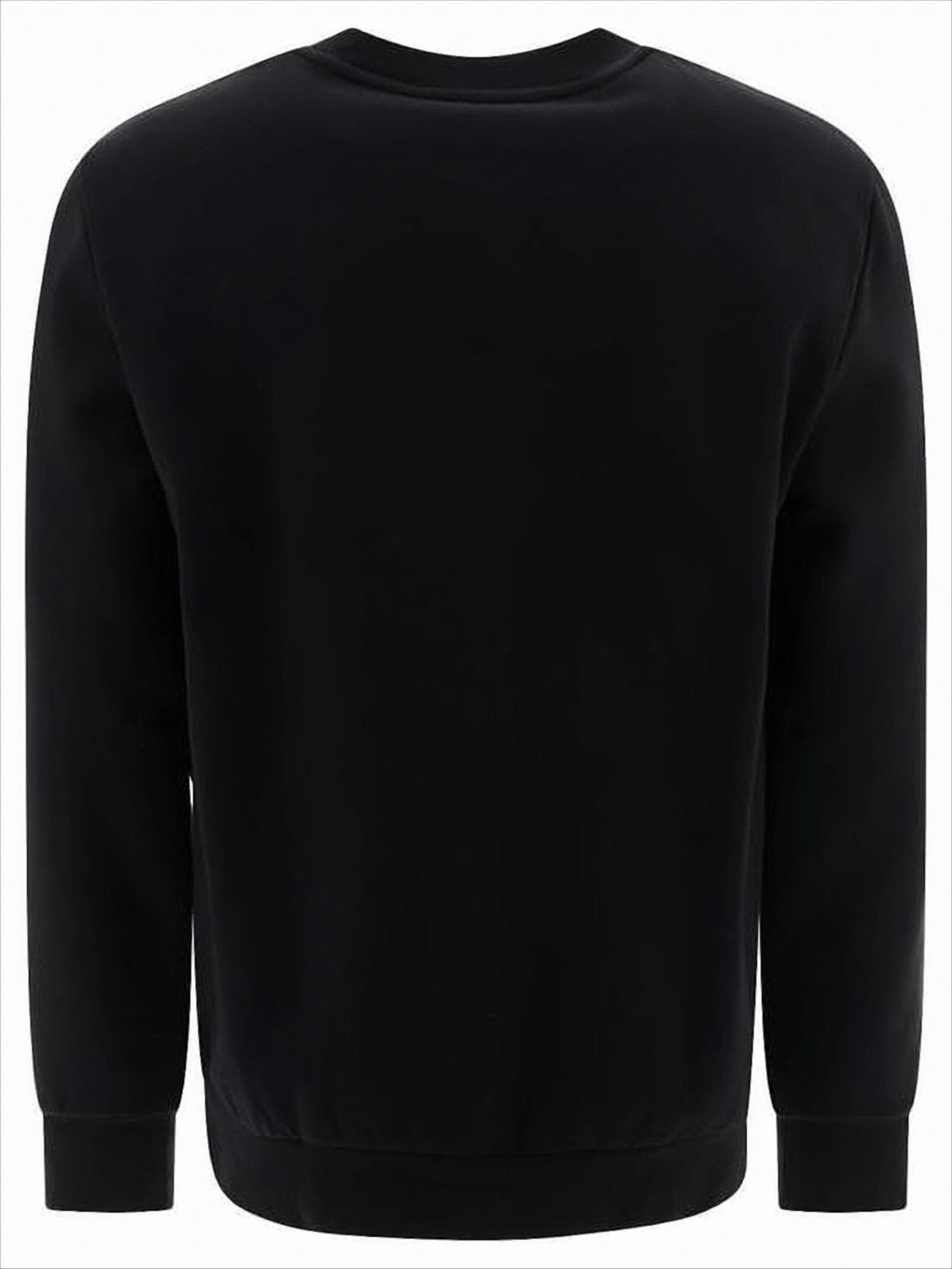 Minimalist Long-Sleeve Crewneck Sweatshirt with Logo Detail