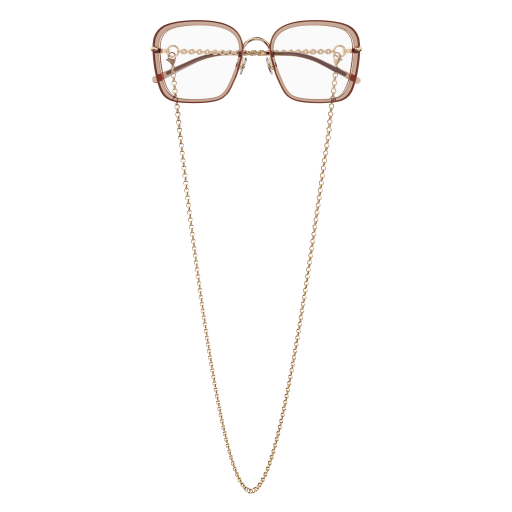 Square Optical Frames with Delicate Chain Detail
