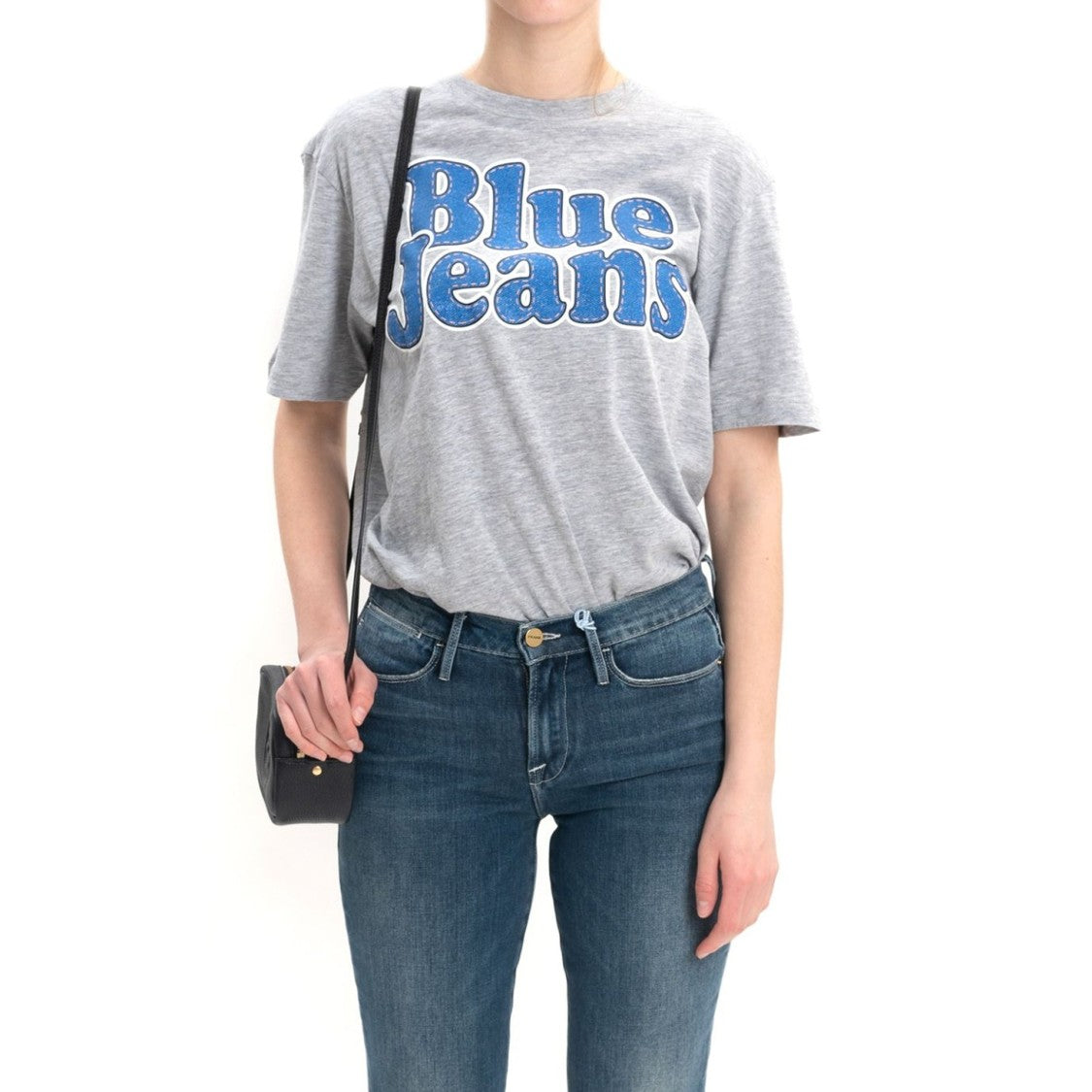 Graphic Cotton T-Shirt With Ribbed Trim